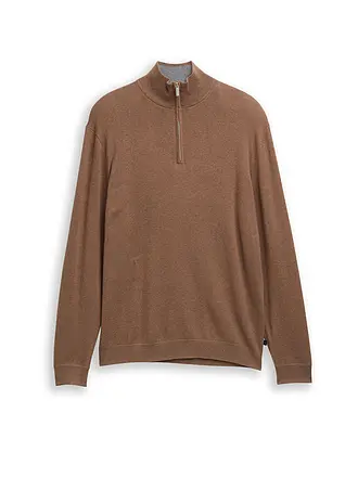 TOM TAILOR | Troyer Pullover | braun